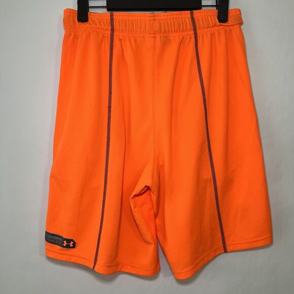 Under Armour Combine Training Athletic Shorts Mens Size Small Bright Orange EUC - Picture 7 of 11